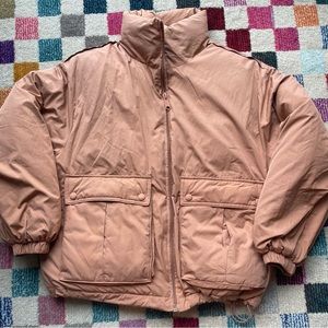 Free People padded duvet bomber jacket
